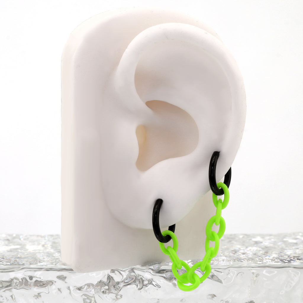 Dopamine Iridescent Acrylic Ear Chain - product overview