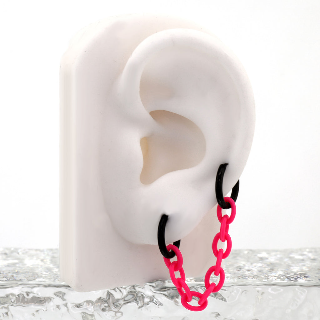 Dopamine Iridescent Acrylic Ear Chain - product image 3