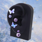 Ethereal Butterfly Floral Stainless Steel Ear Studs & Cartilage Earrings - product overview