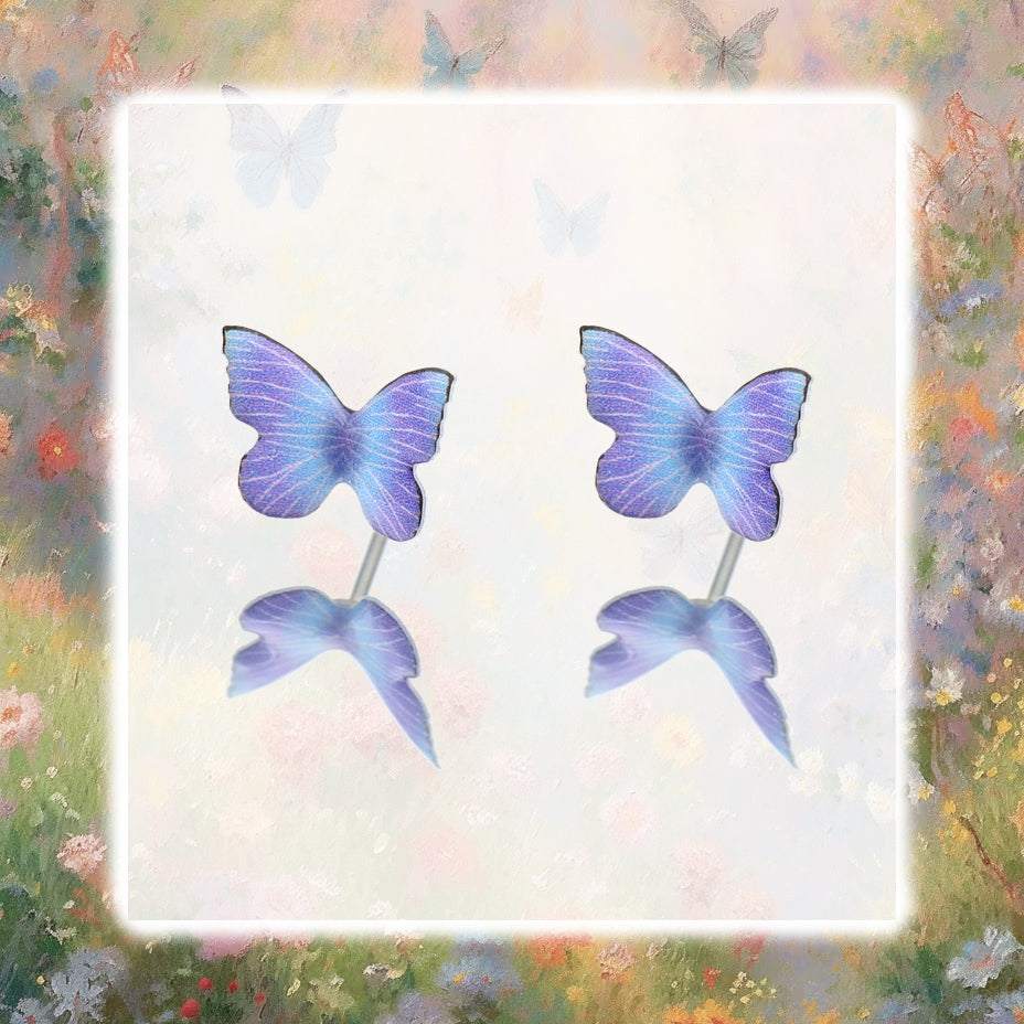 Ethereal Butterfly Floral Stainless Steel Ear Studs & Cartilage Earrings - product image 4