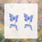 Ethereal Butterfly Floral Stainless Steel Ear Studs & Cartilage Earrings - product image 4