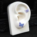 Ethereal Butterfly Floral Stainless Steel Ear Studs & Cartilage Earrings - product image 3