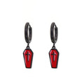 Hallowmas - PAIR OF Coffin Cross Stainless Steel Earring - product image 3