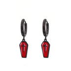 Hallowmas - PAIR OF Coffin Cross Stainless Steel Earring - product image 3