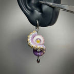 Mystic Star Cthulhu Eye – Purple Tentacle Earrings - Crux Jewelry product image 6