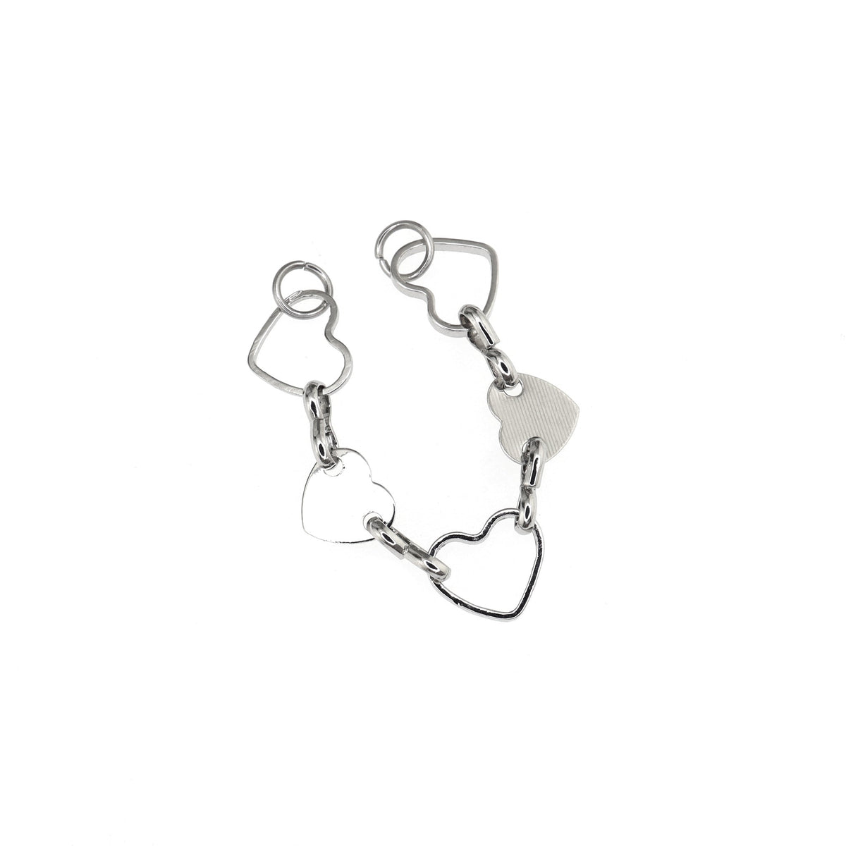 Openwork Heart Ear Chain - product image 5