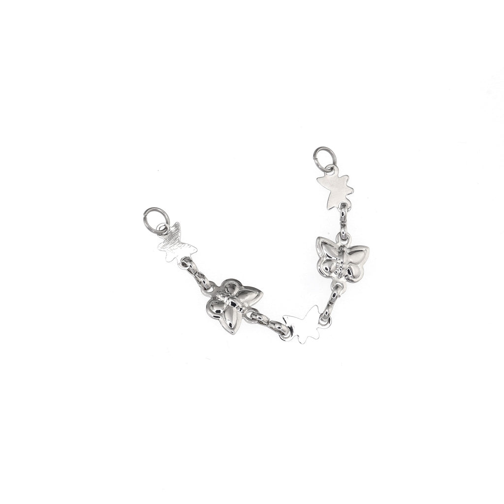 3D Silver Butterfly Ear Chain - product image 5
