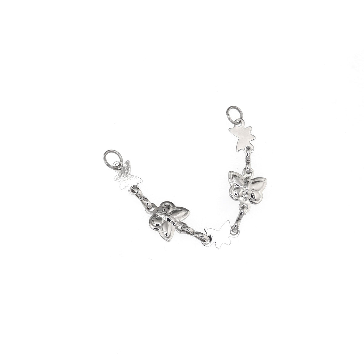 3D Silver Butterfly Ear Chain - product image 5