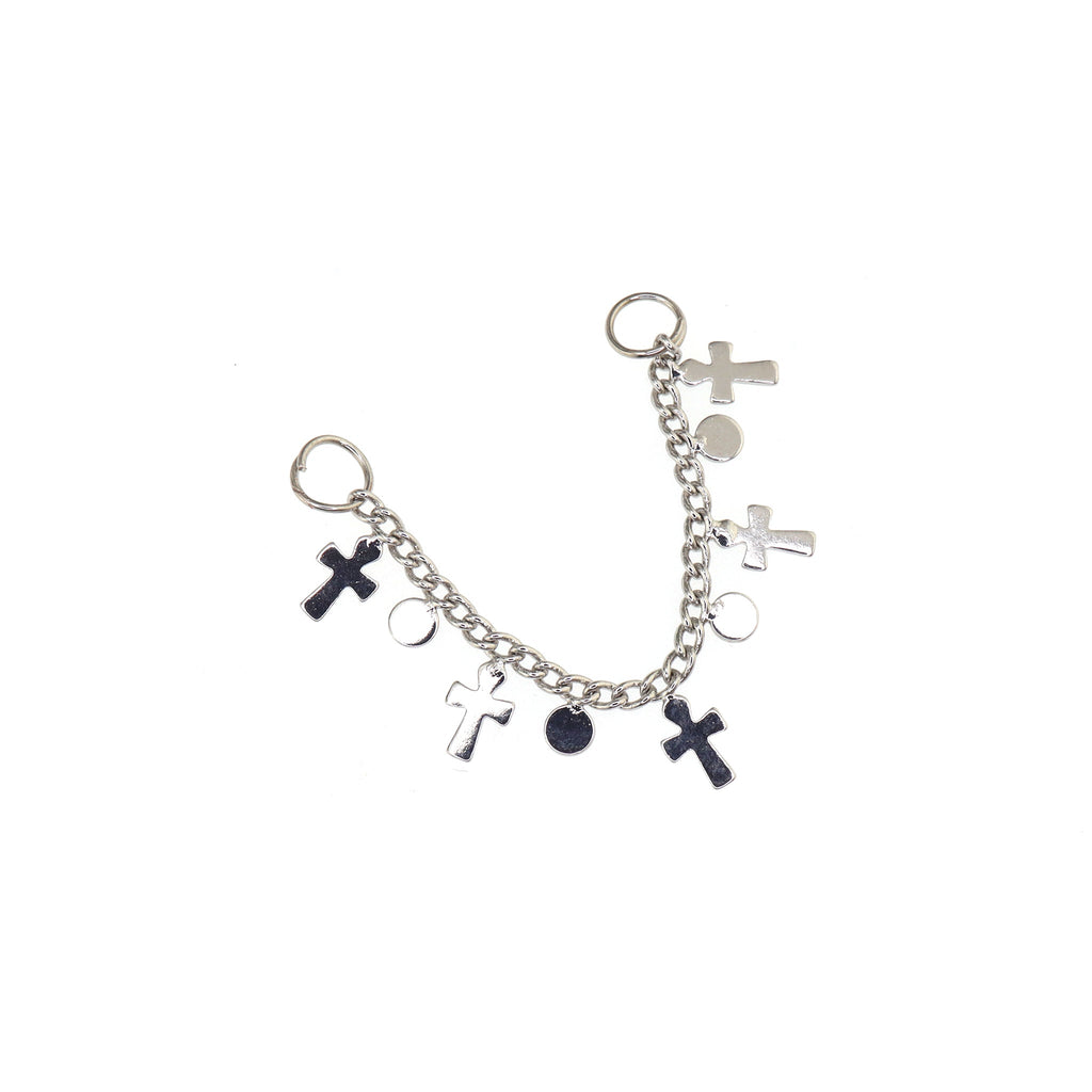 Metal Gotic Cross Stainless Steel Ear Chain - Metal Gotic Cross Stainless Steel Ear Chain - Cross Chain