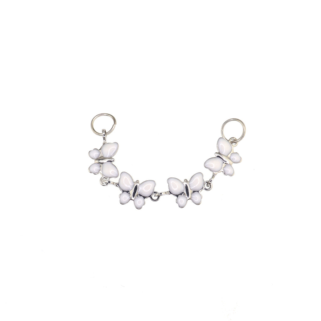 White CZ Butterfly Ear Chain - product image 5
