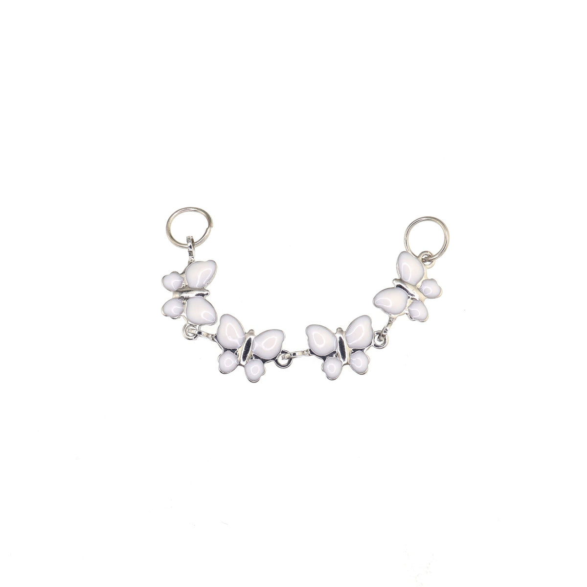 White CZ Butterfly Ear Chain - product image 5