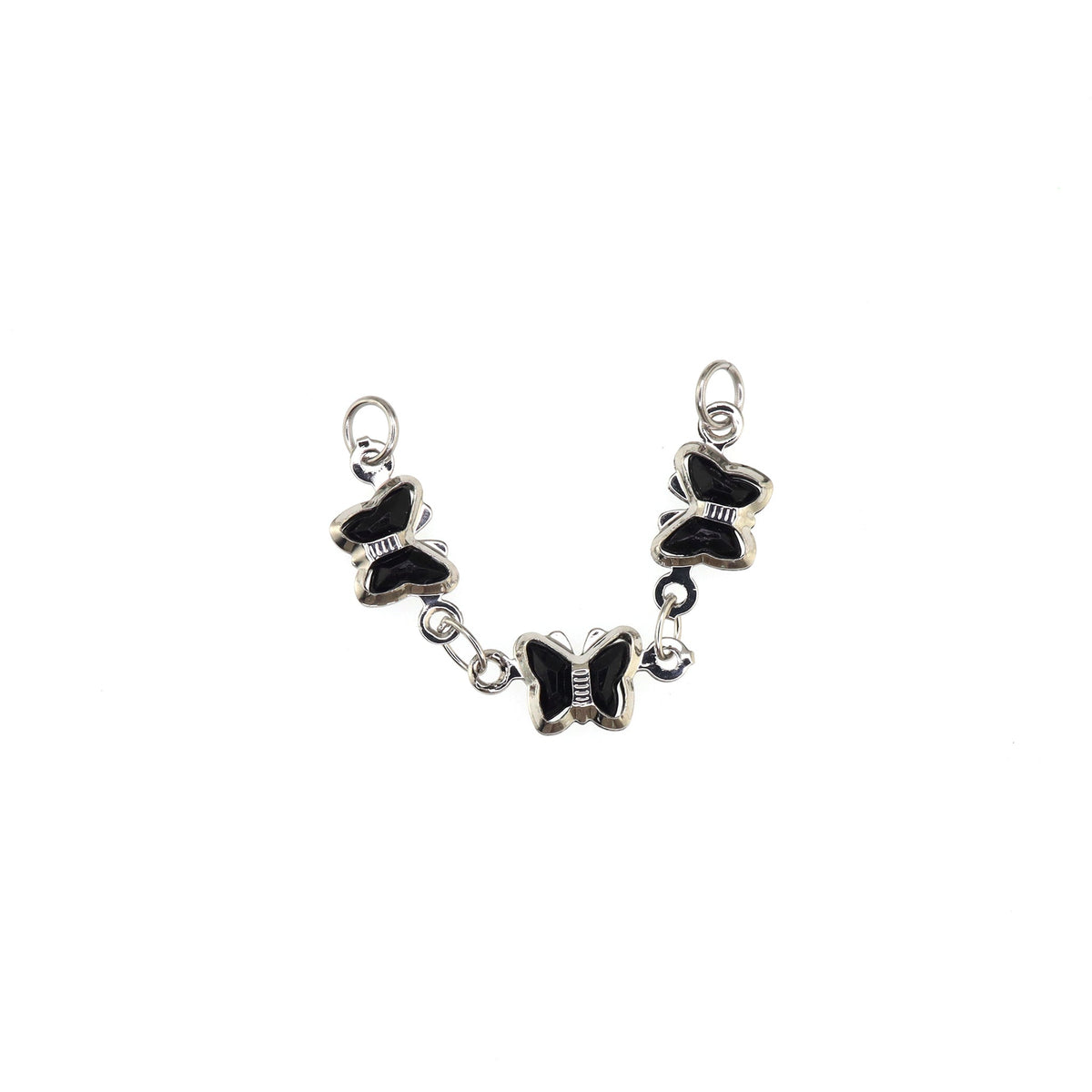 Black Oil Slick Gothic Butterfly Earring Set - product image 7