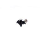 Hallowmas - Dark Gothic Bat Internally Threaded Stainless Steel Lip Ring - product image 2