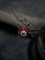 Dark Fantasy Spider Stud Earrings | Bloody Eyeball & Bone Skull piercing jewelry - image 7