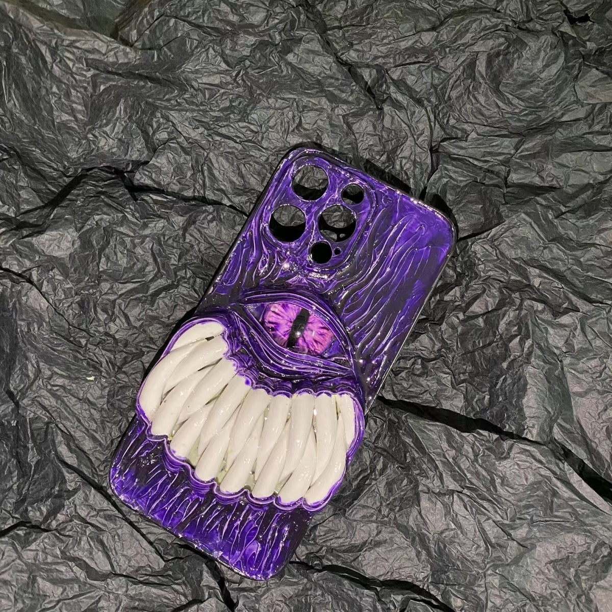 Demon Fang Cyclops 3D Gothic Phone Case Collection(6 Glow Styles) - Crux Jewelry product image 3