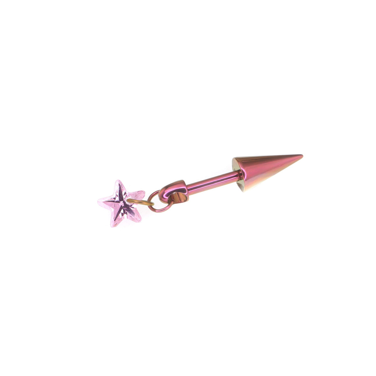 Spike & CZ Rocket Titanium Helix/Lip Studs - Spike & CZ Rocket Titanium Helix