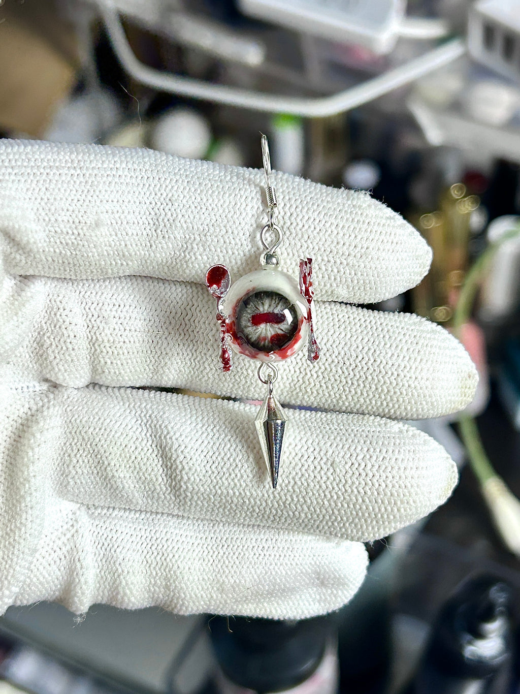 Cthulhu Eye - Devourer’s Bite: Eat-Me Earrings - product image 4