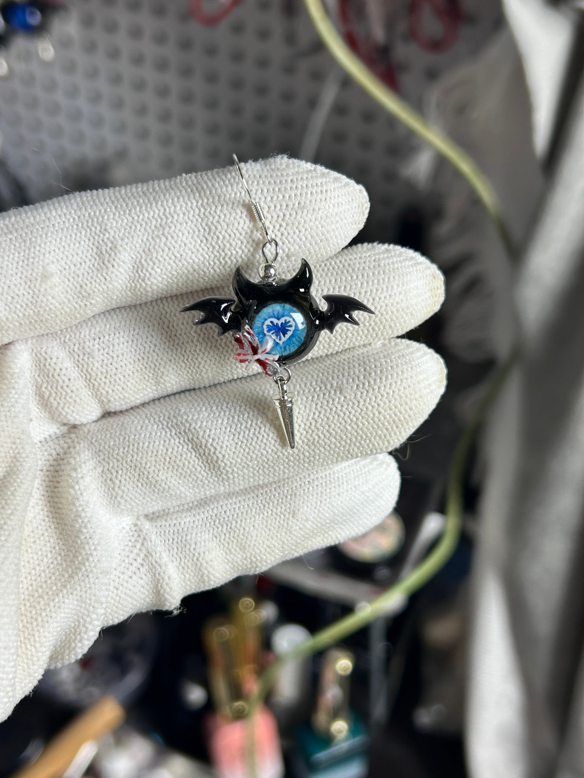 Cthulhu Eye - Dark Temptress: Succubus Earrings - product image 2