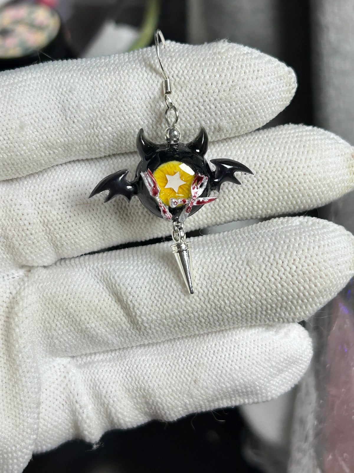 Cthulhu Eye - Dark Temptress: Succubus Earrings - product image 4