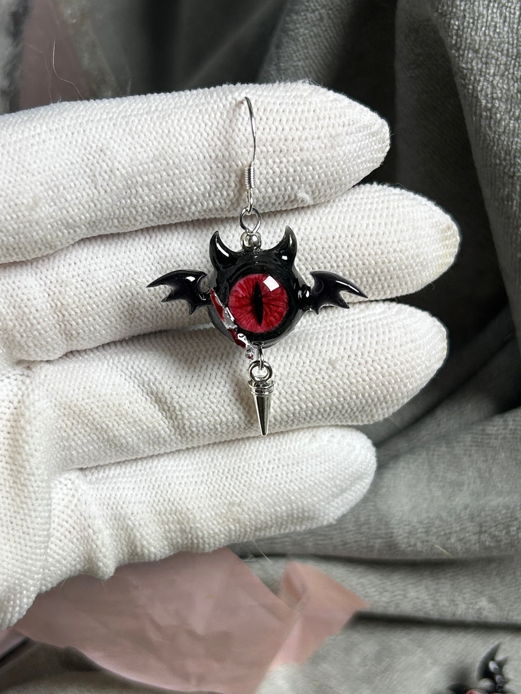 Cthulhu Eye - Dark Temptress: Succubus Earrings - product image 7
