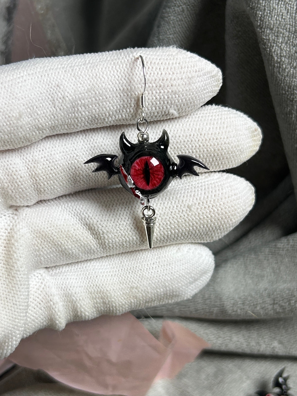 Cthulhu Eye - Dark Temptress: Succubus Earrings - product image 7