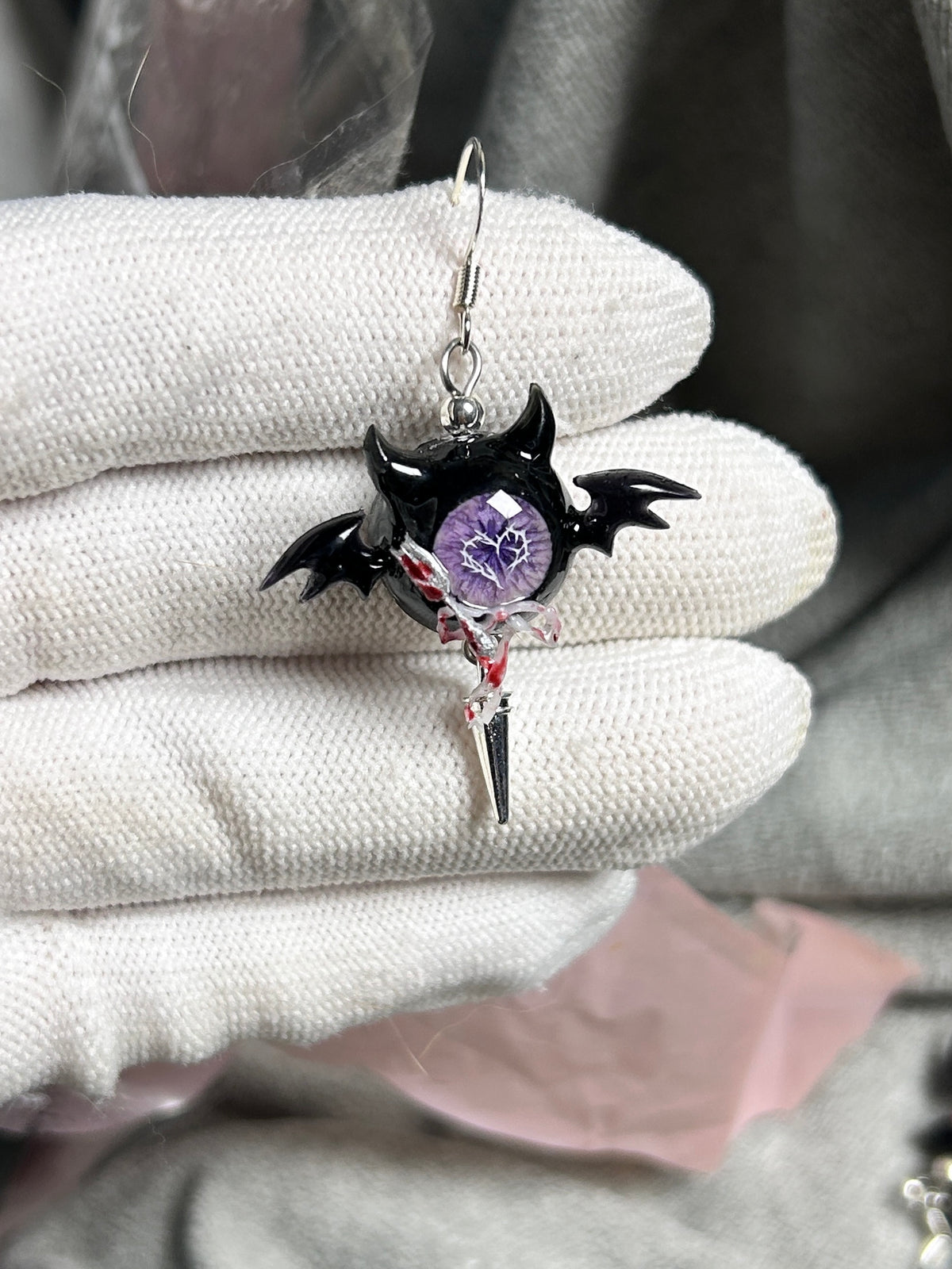 Cthulhu Eye - Dark Temptress: Succubus Earrings - product image 8