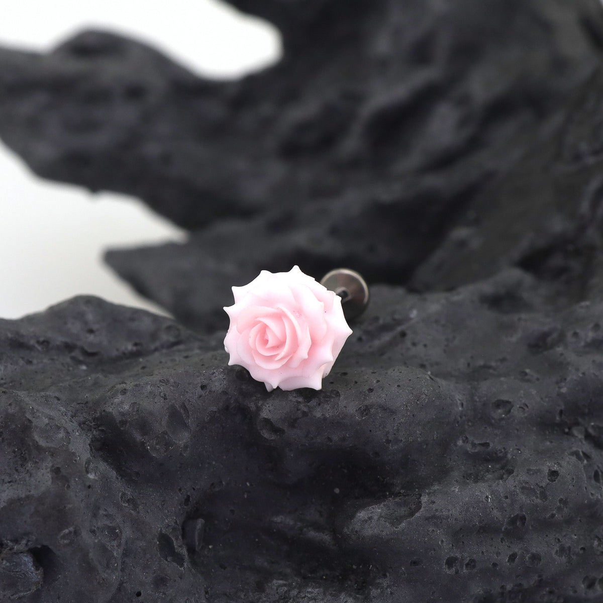 Butterfly Floral Earrings Rose Pink Cartilage & Helix Look - product image 7