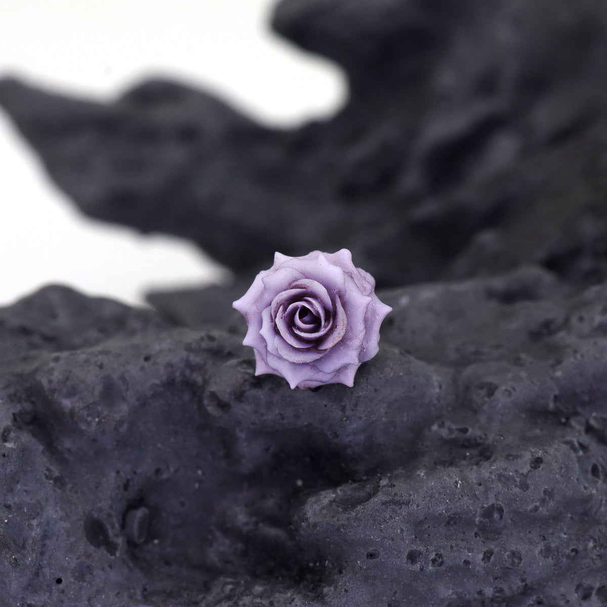 Butterfly Floral Whisper | Ethereal Dreamy Ear Studs & Cartilage Earrings - Butterfly Floral Whisper | Ethereal Dreamy Ear Studs & Cartilage Earrings - Rose Stud