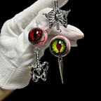 Cthulhu Eye - Grim Eye Skull Earrings - product image 3