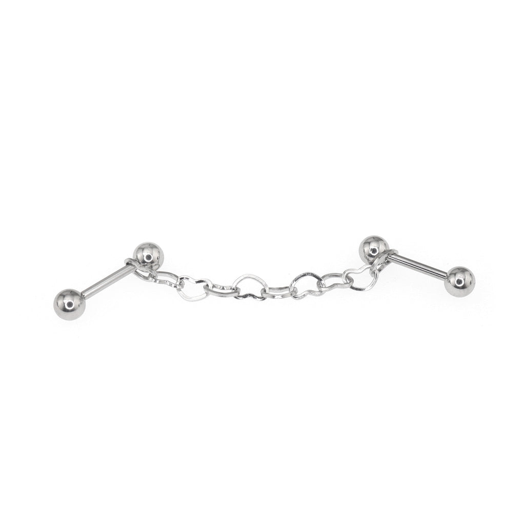 Black Heart Chain Stainless Steel Ear Chain - product image 3