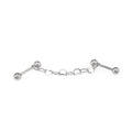 Black Heart Chain Stainless Steel Ear Chain - product image 3