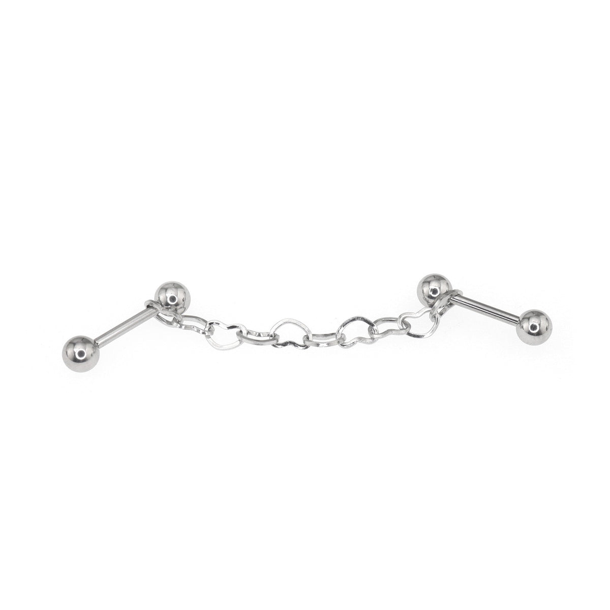 Black Heart Chain Stainless Steel Ear Chain - product image 3