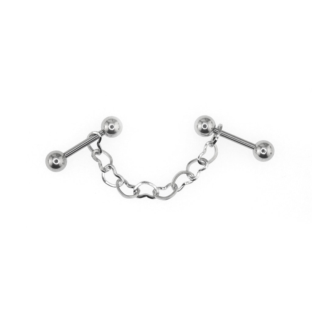 Black Heart Chain Stainless Steel Ear Chain - product image 7