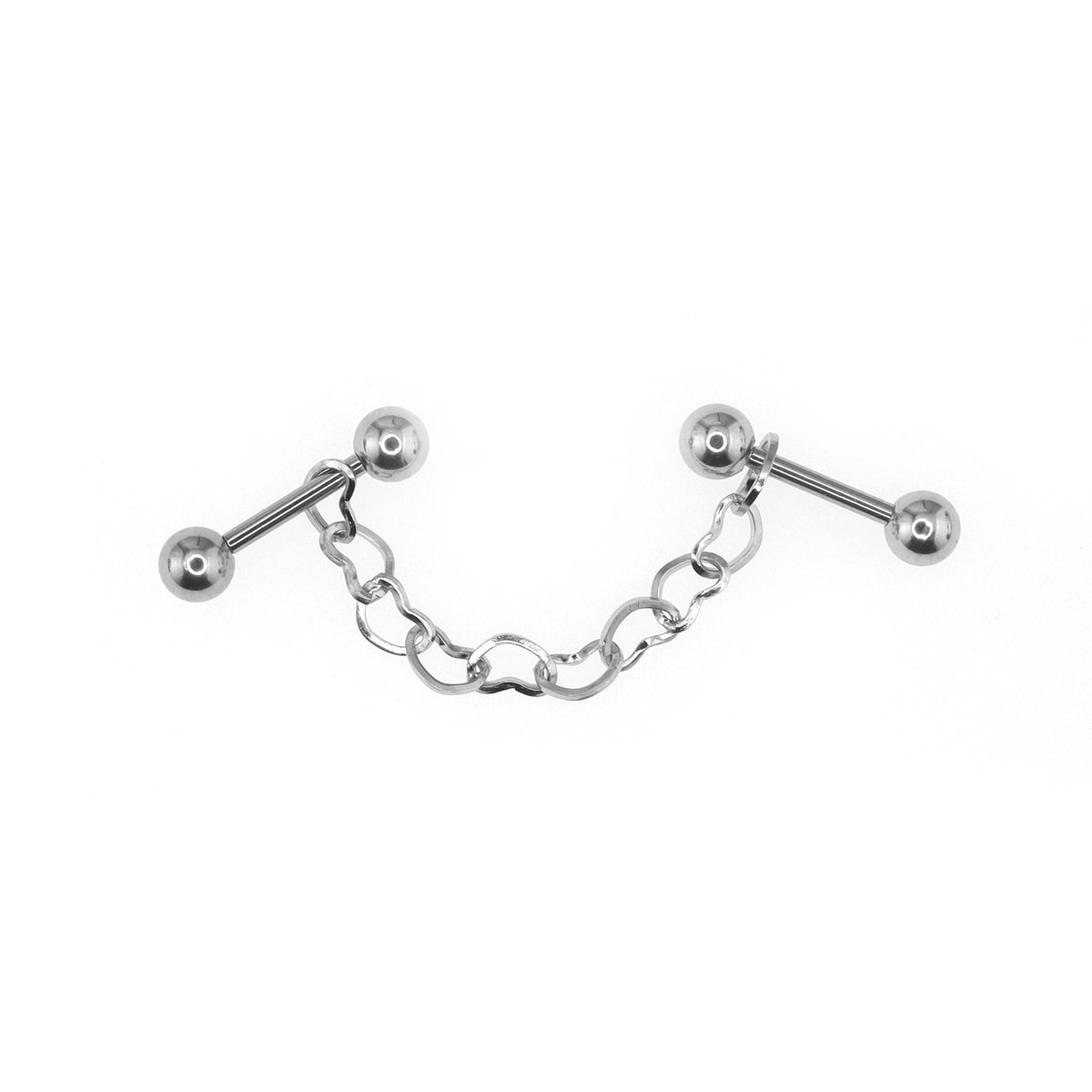 Black Heart Chain Stainless Steel Ear Chain - product image 7