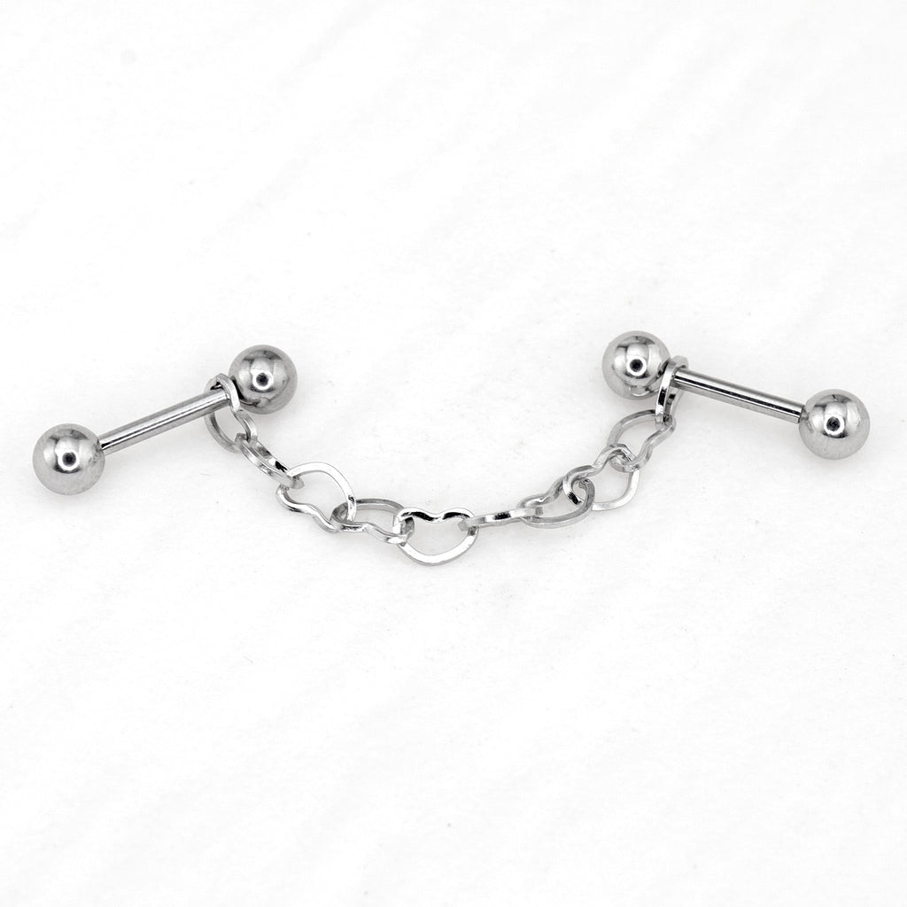Black Heart Chain Stainless Steel Ear Chain - product image 8
