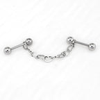 Black Heart Chain Stainless Steel Ear Chain - product image 8