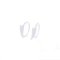 CRUX - PAIR OF White Enamel Fangs Stainless Steel Lip Clip - product image 3