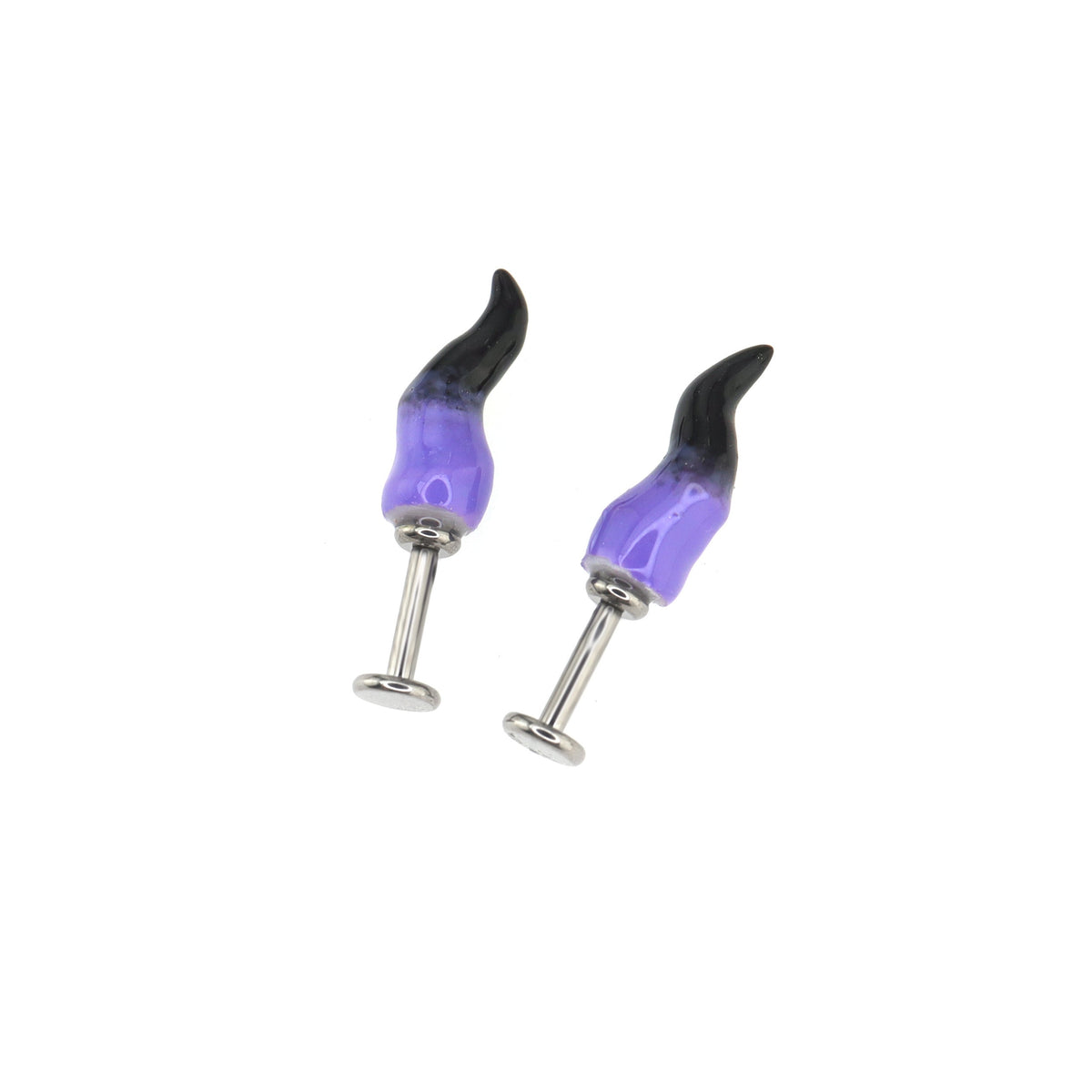 CRUX - Purple Satan Demon Titanium Helix Studs - product image 7