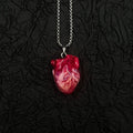 "The Organ" Life-Like Anatomical Heart Necklace - Realistic Vein Detail - Crux Jewelry product image 1