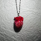 "The Organ" Life-Like Anatomical Heart Necklace - Realistic Vein Detail - Crux Jewelry product image 3