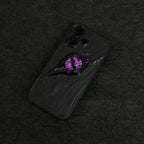 "Dark Awakening" Single Dragon Eye 3D Phone Case | Handmade Black Texture Demon Cover - Crux Jewelry product image 4