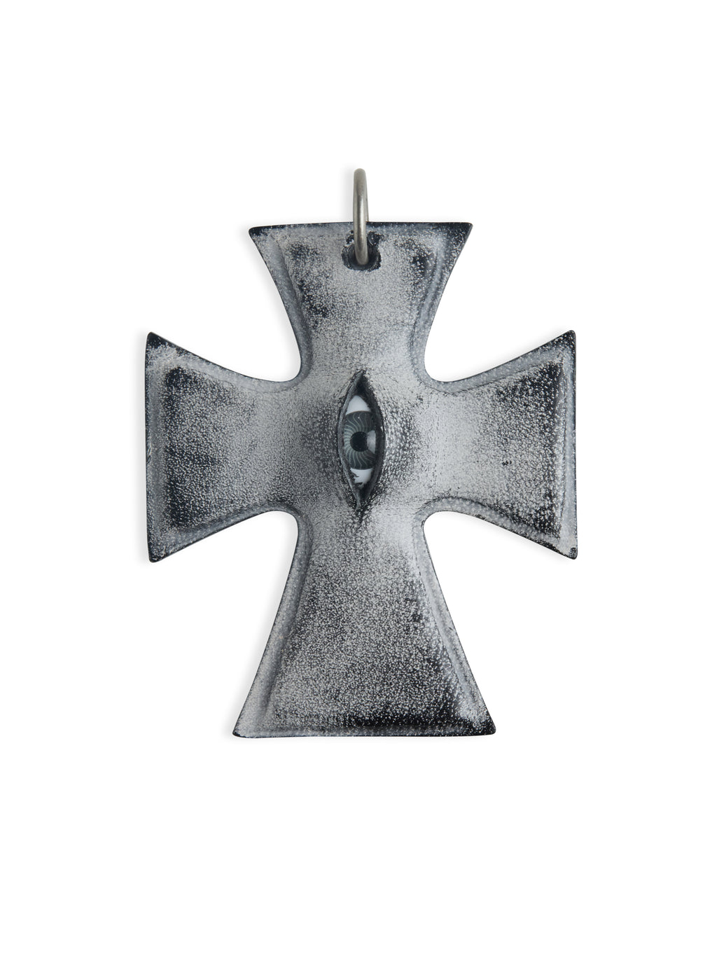 The "Crux" Pendant - Hyper-realistic Eye Cross Necklace | Gothic Occult Jewelry product image 5