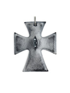 The "Crux" Pendant - Hyper-realistic Eye Cross Necklace | Gothic Occult Jewelry product image 5