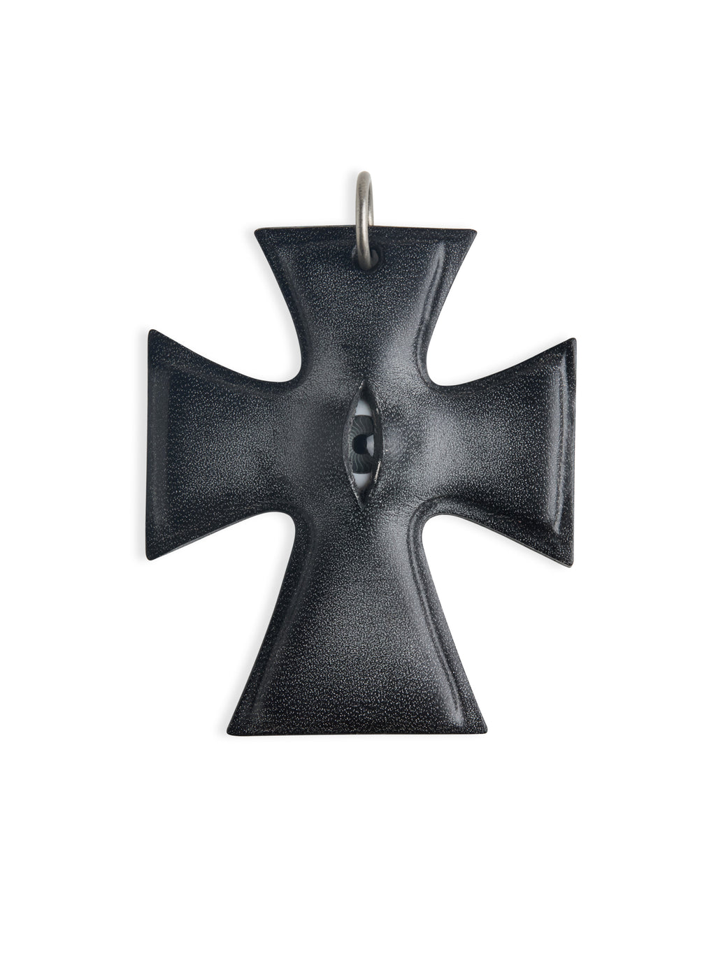 The "Crux" Pendant - Hyper-realistic Eye Cross Necklace | Gothic Occult Jewelry product image 4