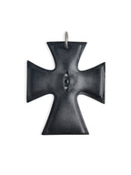 The "Crux" Pendant - Hyper-realistic Eye Cross Necklace | Gothic Occult Jewelry product image 4