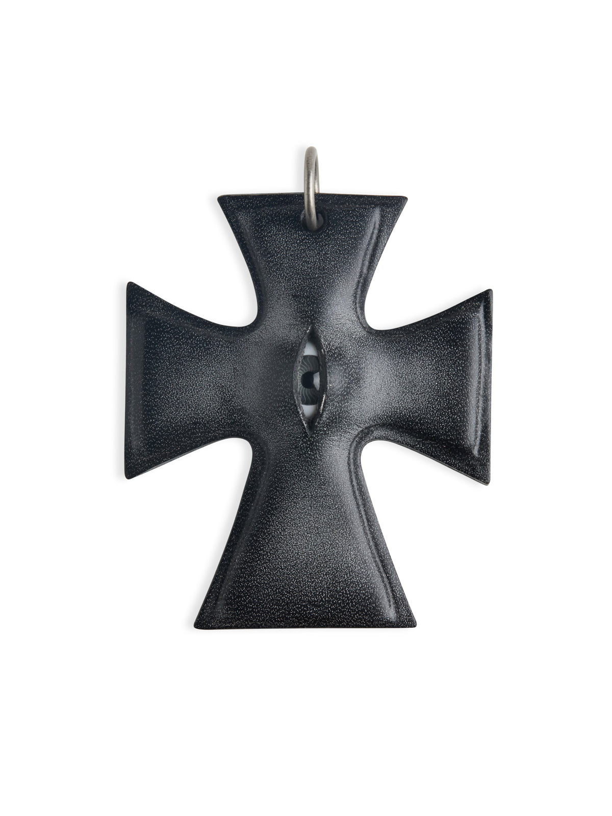 The "Crux" Pendant - Hyper-realistic Eye Cross Necklace | Gothic Occult Jewelry product image 4