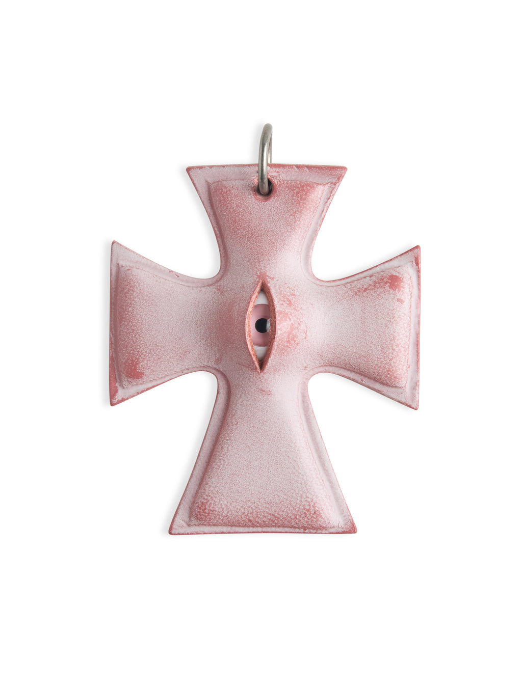 The "Crux" Pendant - Hyper-realistic Eye Cross Necklace | Gothic Occult Jewelry product image 3
