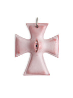 The "Crux" Pendant - Hyper-realistic Eye Cross Necklace | Gothic Occult Jewelry product image 3