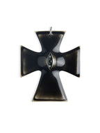 The "Crux" Pendant - Hyper-realistic Eye Cross Necklace | Gothic Occult Jewelry product image 2