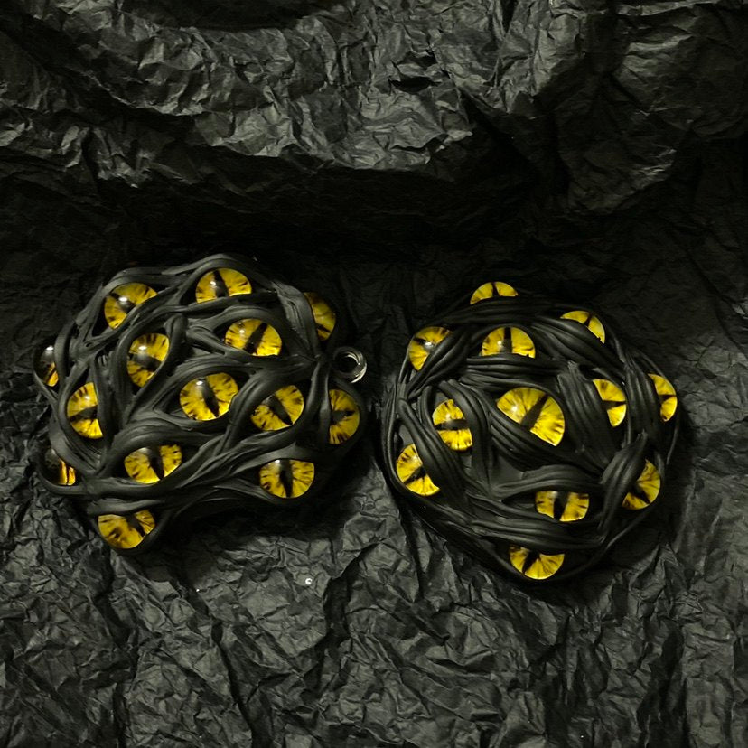 "Pocket Monster" 3D Multi-Eye AirPods Case | Handmade Horror Gore & Glow Texture Cover - Crux Jewelry product image 6